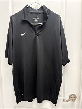 Nike Black Dri-FIT Polo T-Shirt Size XXL